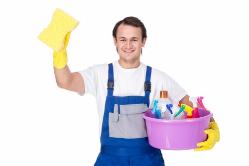 Recycling team collecting sorted materials for sustainable processing