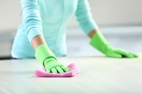 Deep cleaning supplies used for after builders cleaning