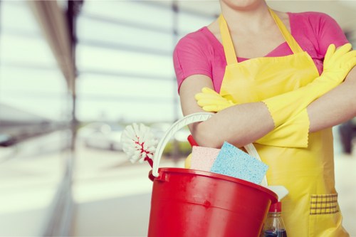 Professional commercial interior kept spotless with regular cleaning